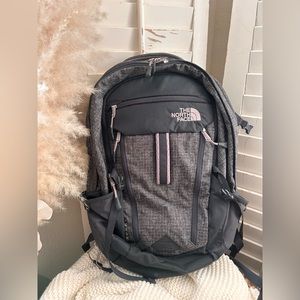 The North Face Purple & Grey Backpack
